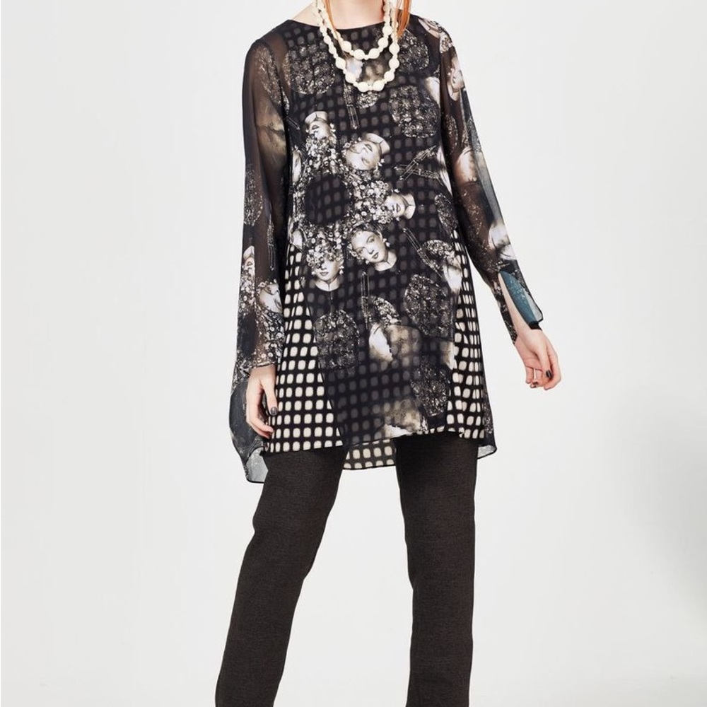 Face the music tunic/dress